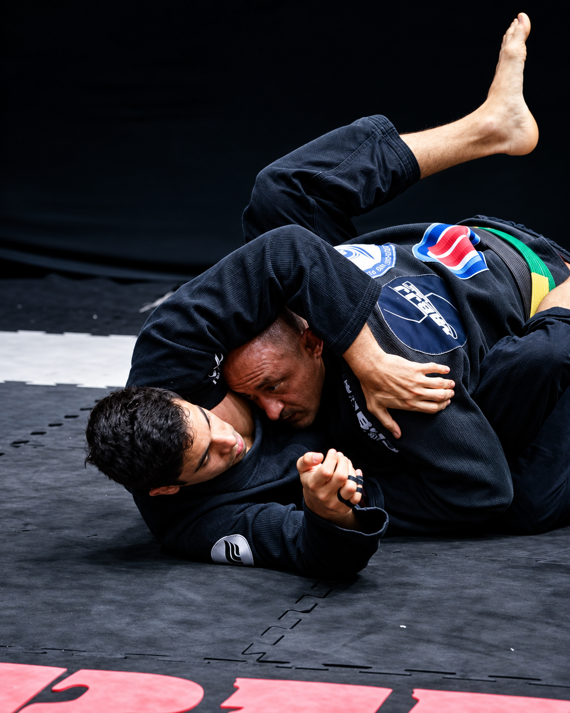 Rodrigo Zanella treinando no tatame